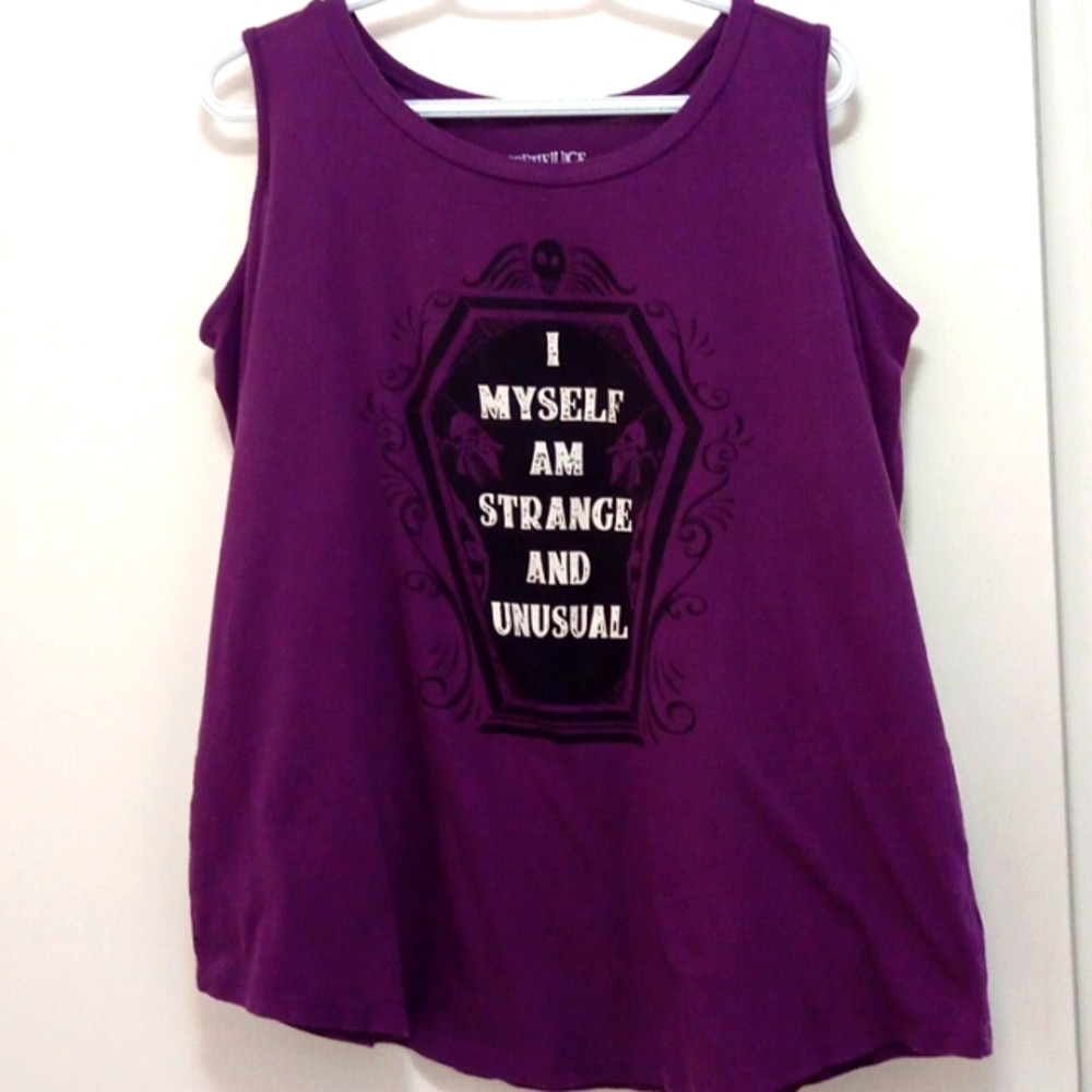 Beetlejuice TORRID Cold Shoulder Top Size 2